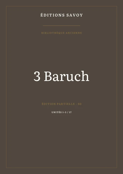 Couverture — 3 Baruch