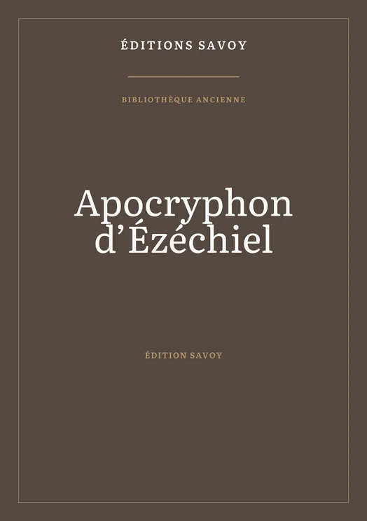 Couverture — Apocryphon d’Ézéchiel