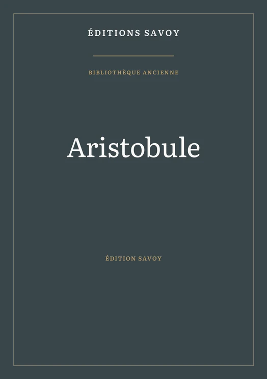 Couverture — Aristobule