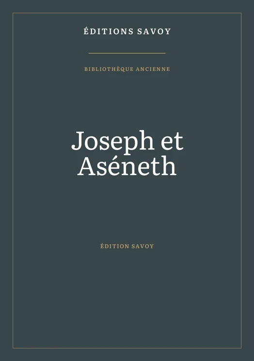 Couverture — Joseph et Aséneth