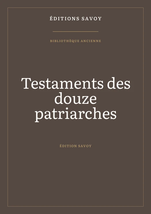 Couverture — Testaments des douze patriarches