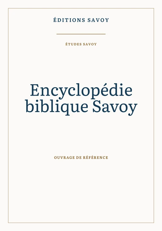 Couverture — Encyclopédie biblique Savoy