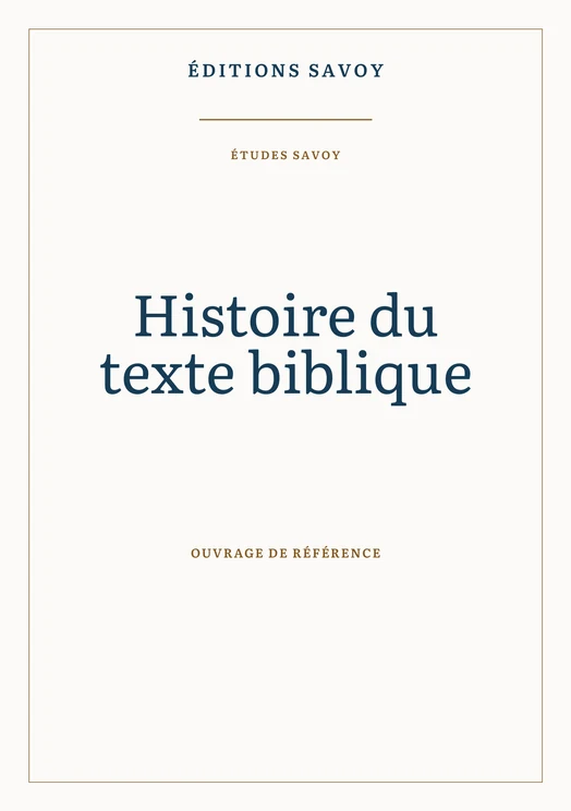 Couverture — Histoire du texte biblique