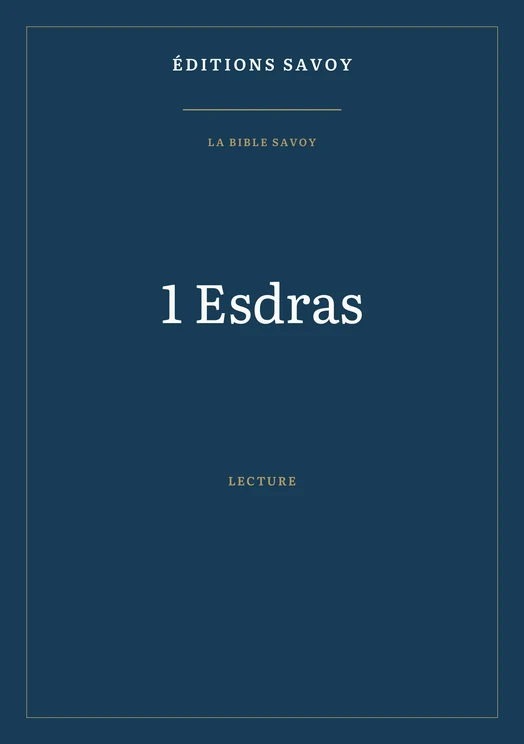 Couverture — 1 Esdras