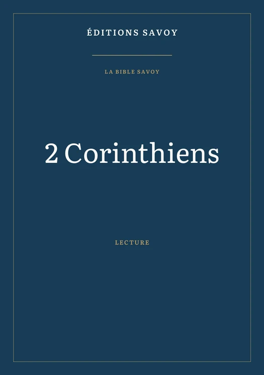 Couverture — 2 Corinthiens