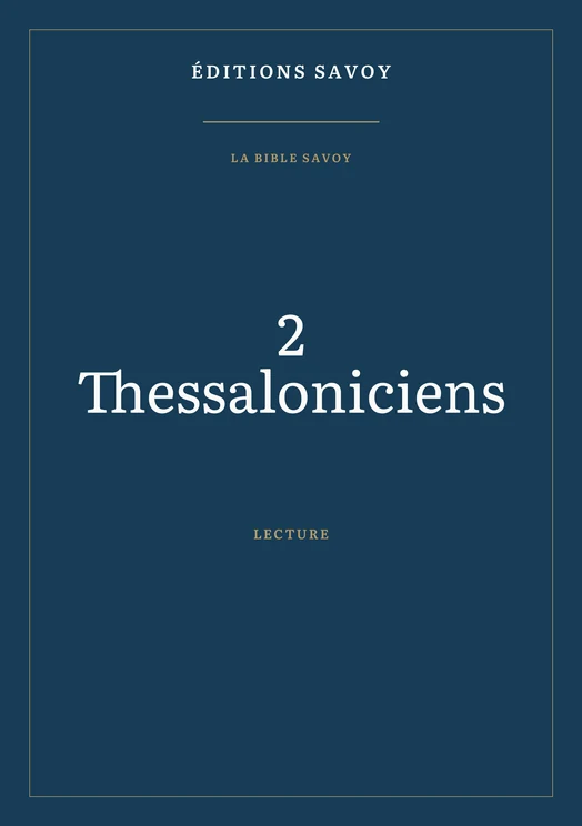Couverture — 2 Thessaloniciens