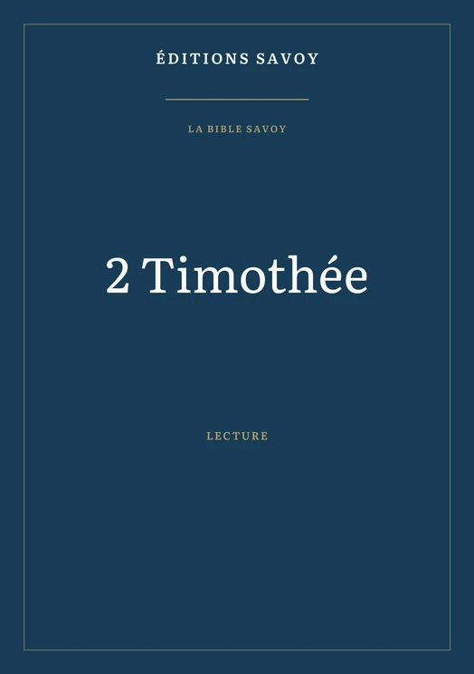 Couverture — 2 Timothée