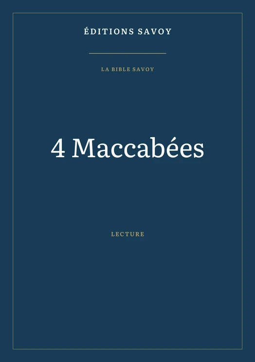 Couverture — 4 Maccabées