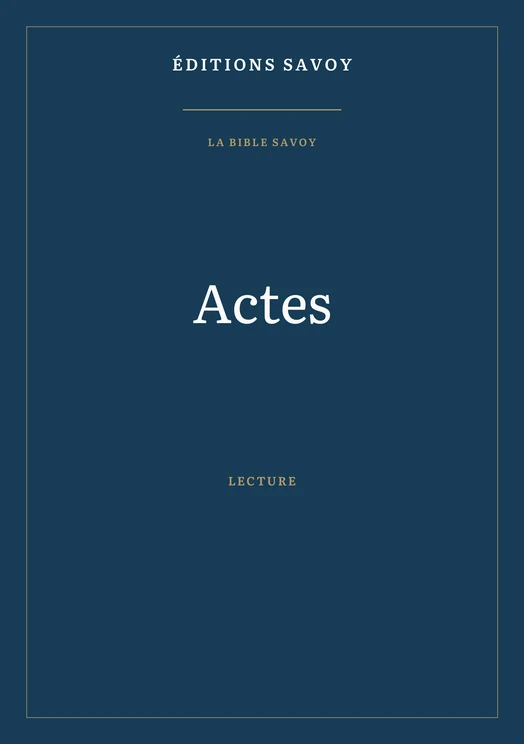 Couverture — Actes