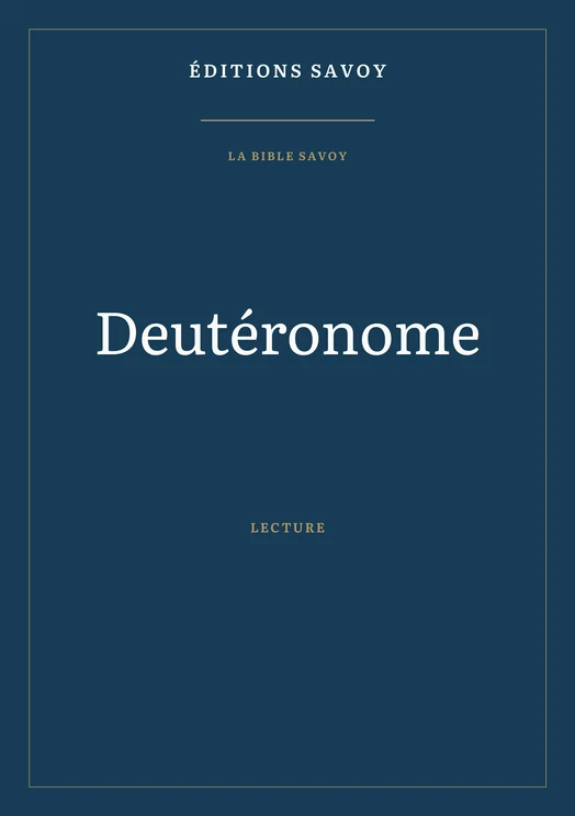 Couverture — Deutéronome