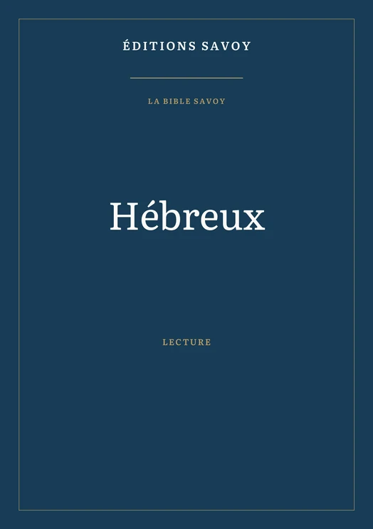 Couverture — Hébreux