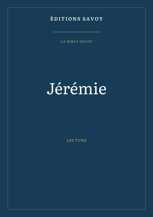 Couverture — Jérémie