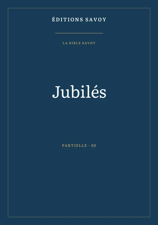 Couverture — Jubilés