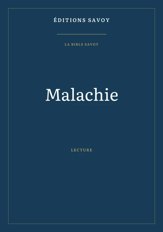 Couverture — Malachie