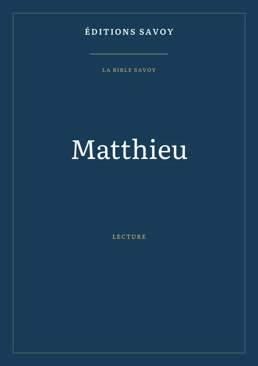 Couverture — Matthieu