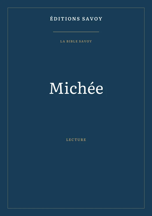 Couverture — Michée