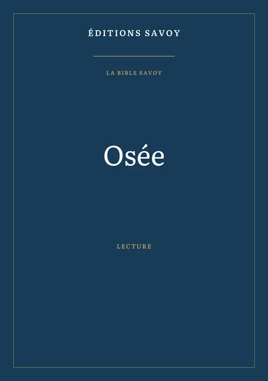 Couverture — Osée