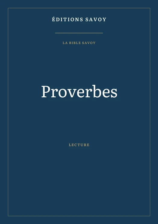 Couverture — Proverbes
