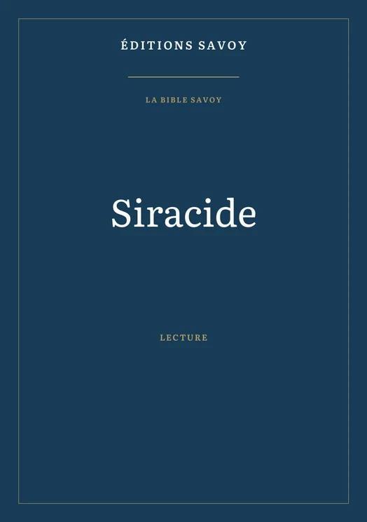 Couverture — Siracide