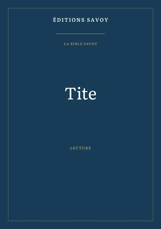 Couverture — Tite