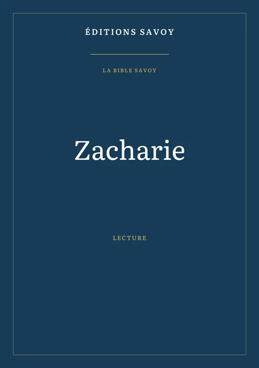 Couverture — Zacharie