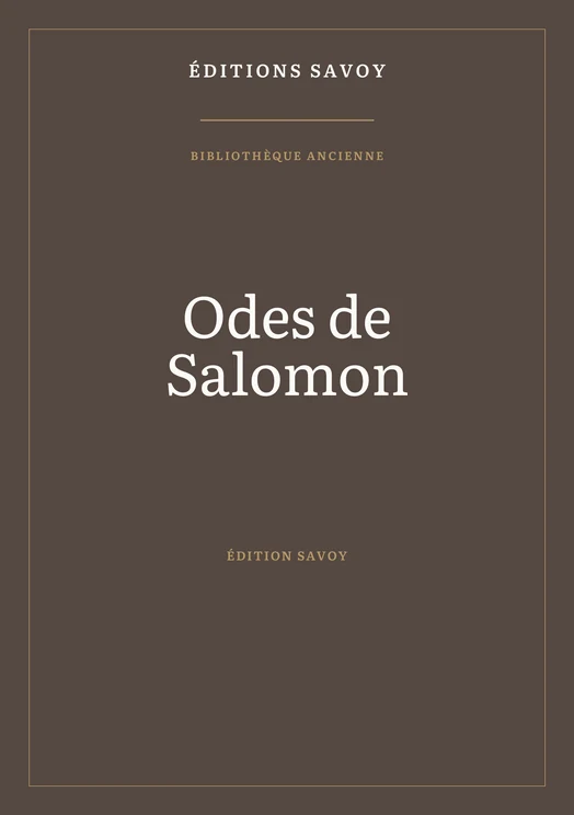 Couverture — Odes de Salomon